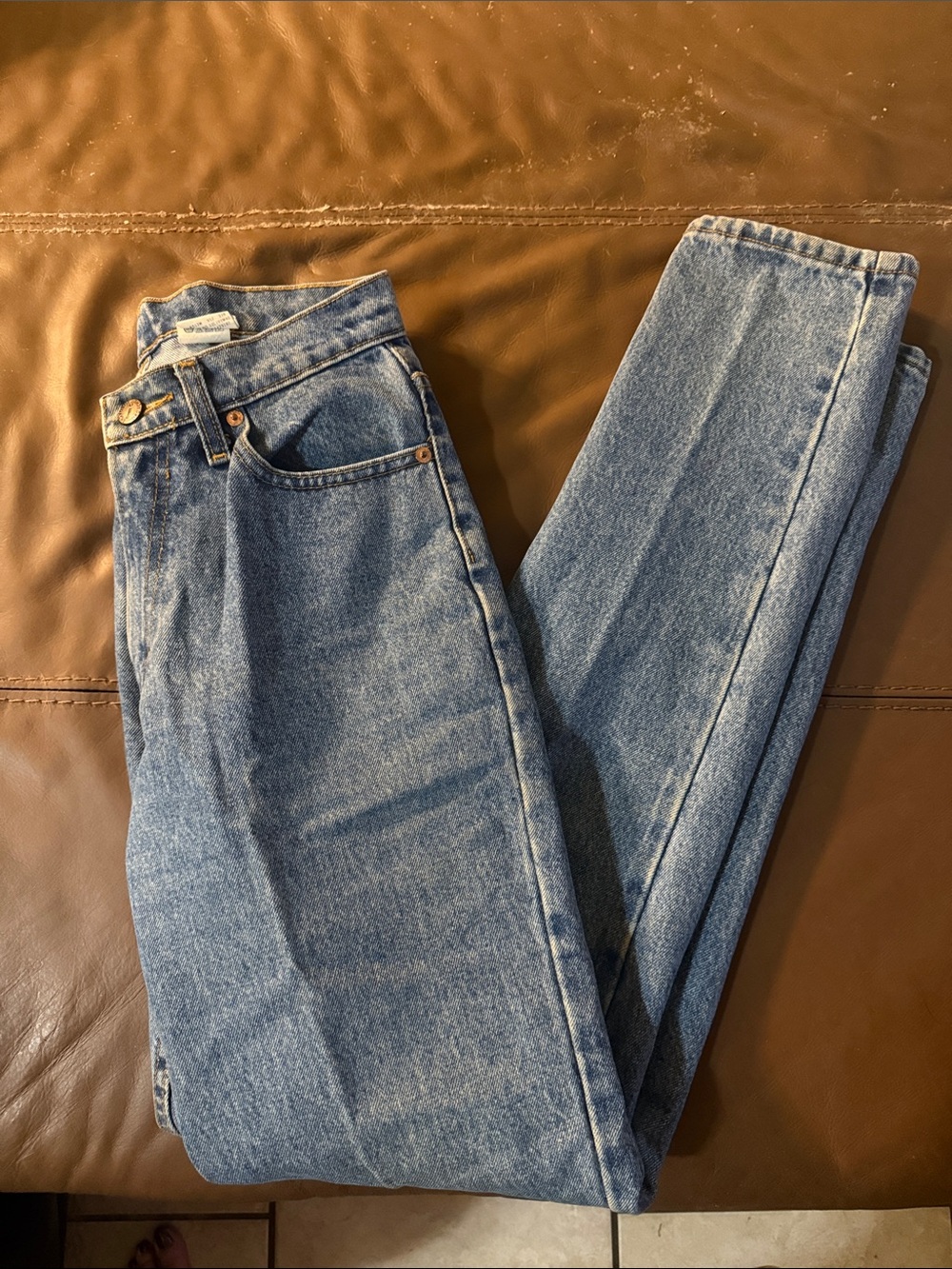 Vintage Jordache Light Blue Denim Straight Leg 90’s Jeans - Size 5/6